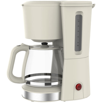 Coffee Maker 1.5L – Cream & Stainless Steel, 1080W