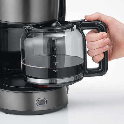 Coffee Maker, Dark Inox, 1000W, 1.25L Capacity