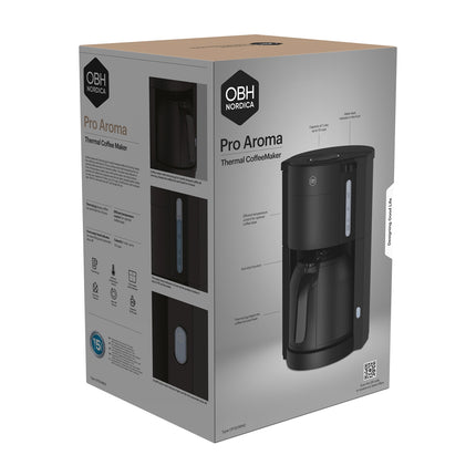 Coffee Maker With 1L Thermal Carafe, 10-Cup, Black