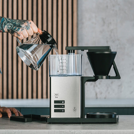Coffee Maker with Stainless Steel Finish, 10-Cup Capacity