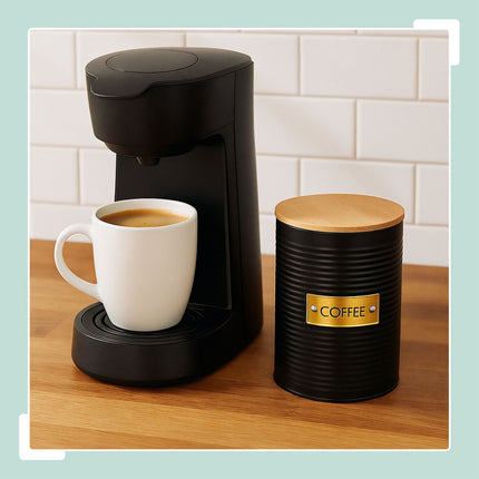 Coffee Storage Tin with Airtight Bamboo Lid