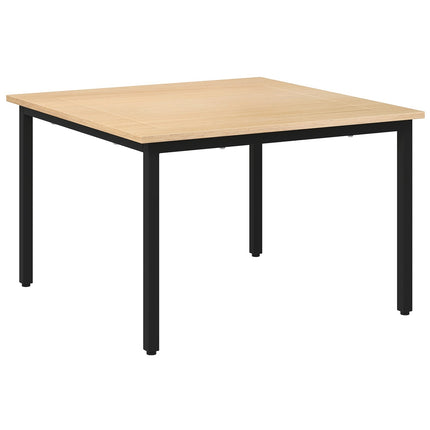 Fir Wood Coffee Table, Metal frame, 70x70x45 cm