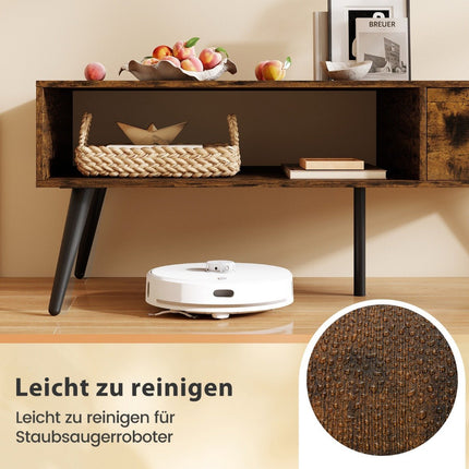 Coffee Table with Drawer and Open Shelf, 109 x 55 x 39.5 cm