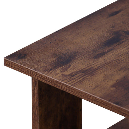 Coffee Table with Lower Shelf – Modern Design, Easy Clean