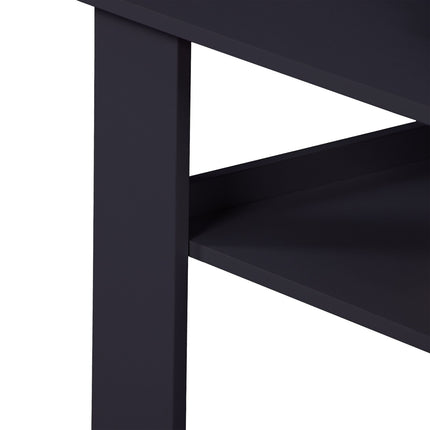 Coffee Table with Lower Shelf – Modern Design, Easy Clean