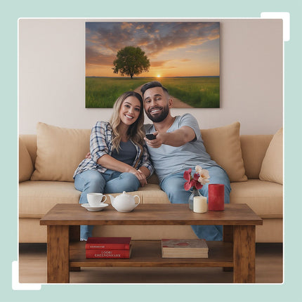 Coffee Table with Lower Shelf – Modern Design, Easy Clean