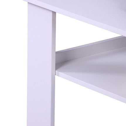 Coffee Table with Lower Shelf – Modern Design, Easy Clean