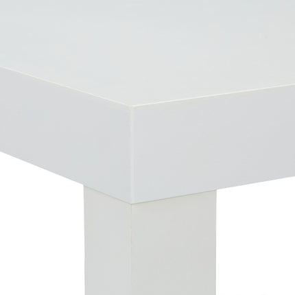 Coffee table 2 shelves white