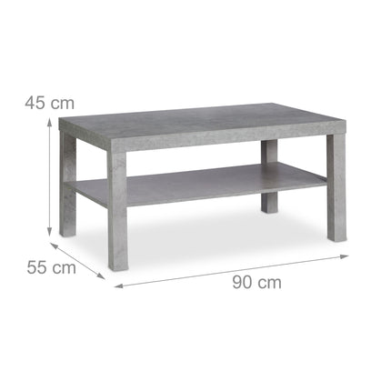 Coffee table in concrete look