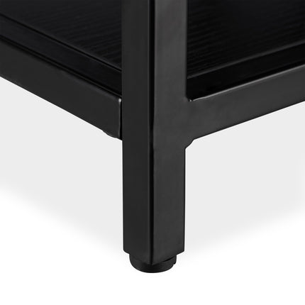 Coffee table with glass top