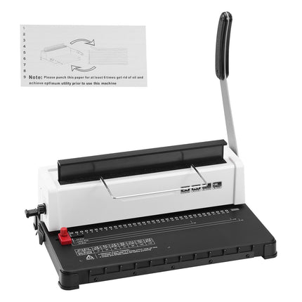 Coil Spiral Binding Machine, Manual 34-Hole, 120-Sheet