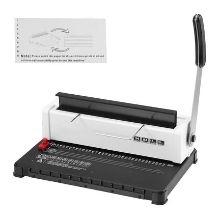 Coil Spiral Binding Machine, Manual 34-Hole, 120-Sheet