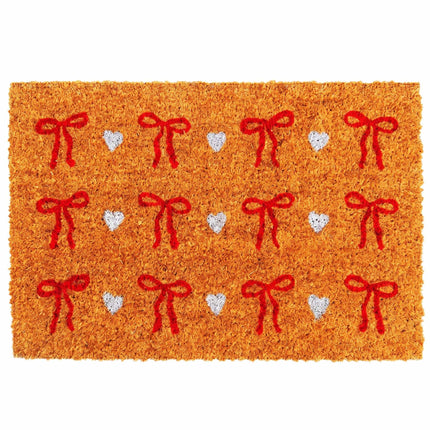Coir Doormat, 60x40 cm, Decorative Design