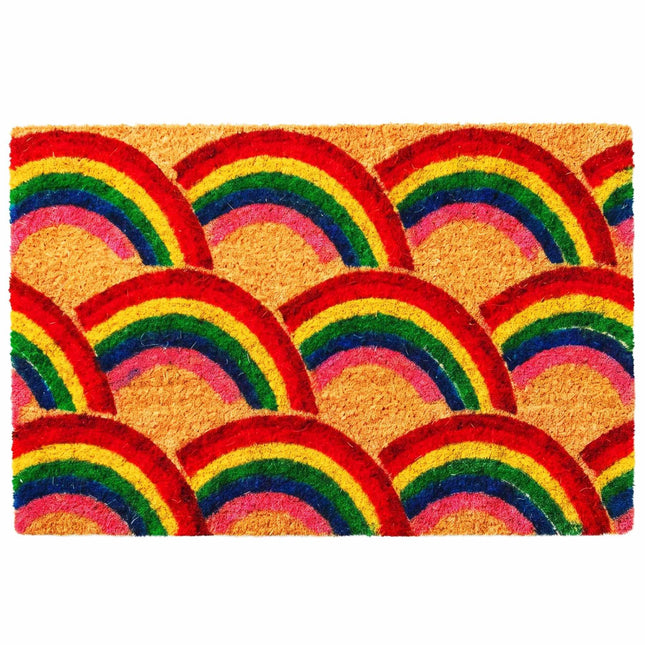 Coir Doormat, 60x40 cm – Decorative, Non-Slip, Durable