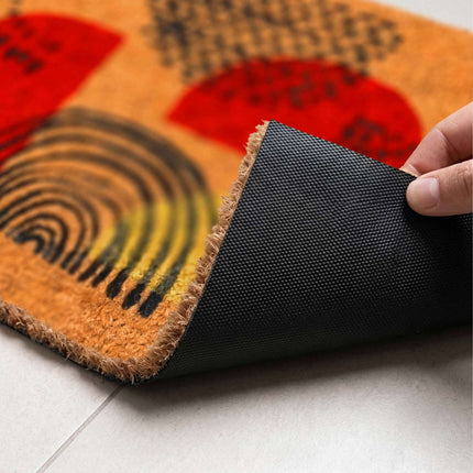 Coir Doormat, 60x40 cm, Dirt-Trapping Coconut Fiber