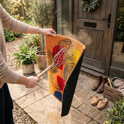 Coir Doormat, 60x40 cm, Dirt-Trapping Coconut Fiber