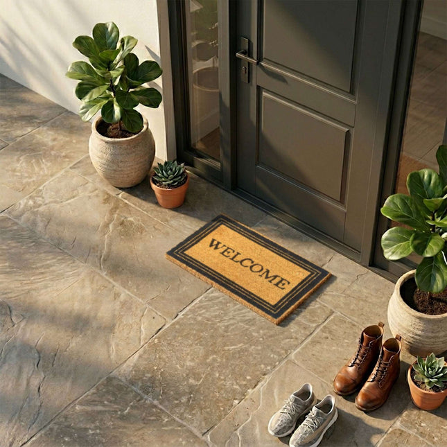 Coir Doormat, Non-Slip, 60x40 cm, Indoor/Outdoor