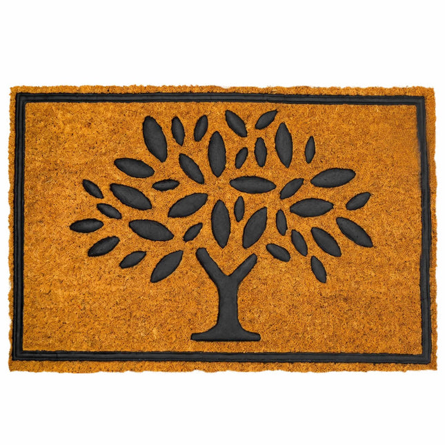 Coir & PVC Doormat, 60x40 cm, Non-Slip, Indoor/Outdoor