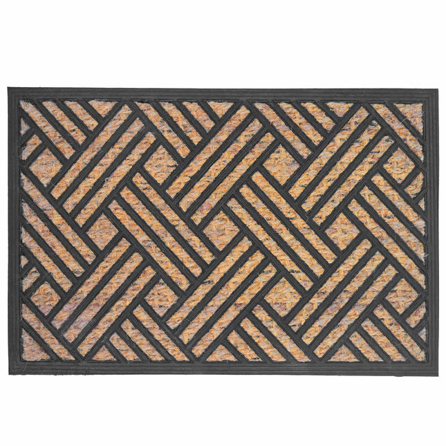 Coir & PVC Doormat, 60x40 cm, Non-Slip, Indoor/Outdoor