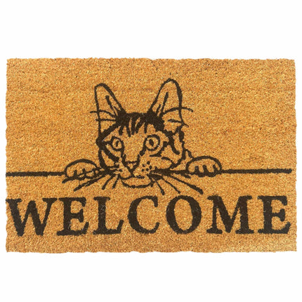 Coir Welcome Doormat, Non-Slip, 60x40 cm