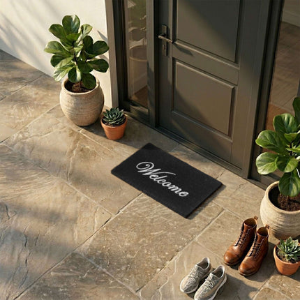 Coir Welcome Doormat, Non-Slip, 60x40 cm