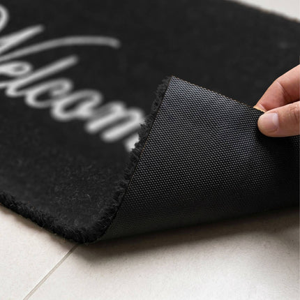 Coir Welcome Doormat, Non-Slip, 60x40 cm