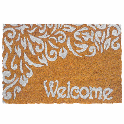 Coir Welcome Doormat, Non-Slip, 60x40 cm