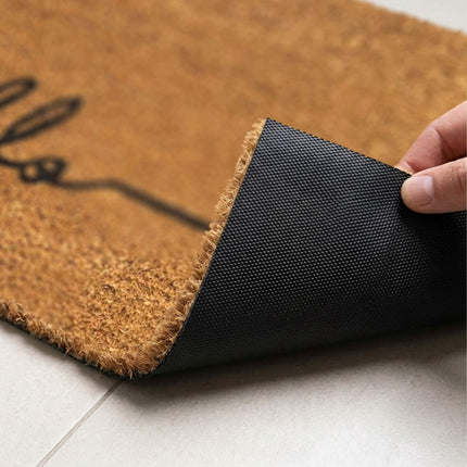 Coir Welcome Doormat, Non-Slip, 60x40 cm
