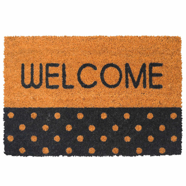 Coir Welcome Doormat, Non-Slip, 60x40 cm, Indoor/Outdoor