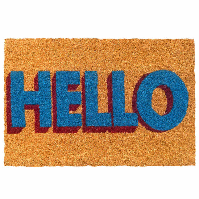 Coir Welcome Doormat, Non-Slip, 60x40 cm, Indoor/Outdoor