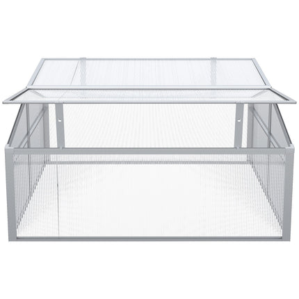 Aluminum cold frame - adjustable roof and UV protection