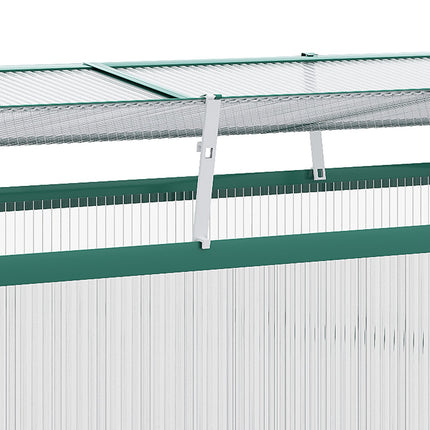 Aluminum cold frame Mini greenhouse, adjustable roof, UV protected