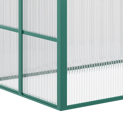 Aluminum cold frame Mini greenhouse, adjustable roof, UV protected