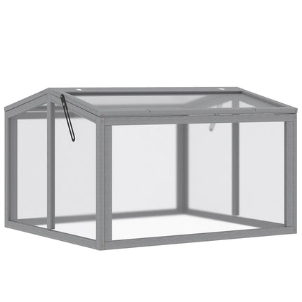 Cold Frame Greenhouse – Wood & Polycarbonate, 90x80x58 cm
