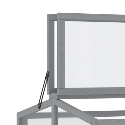 Cold Frame Greenhouse – Wood & Polycarbonate, 90x80x58 cm