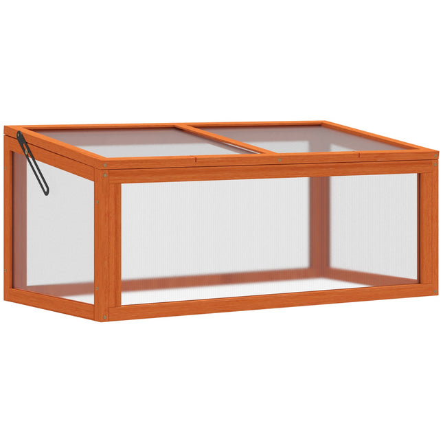 Wooden cold frame Greenhouse, weatherproof, 90x46x40 cm