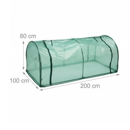 Cold Frame Greenhouse with PE Film and Roll-Up Door