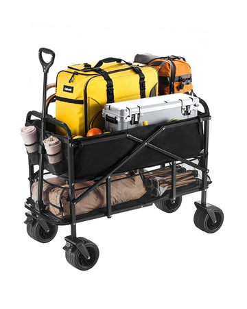 Collapsible Double Decker Wagon, 400L, 450 lb Capacity