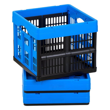 Collapsible Storage Bins 25L 3-Pack, Stackable, Handles