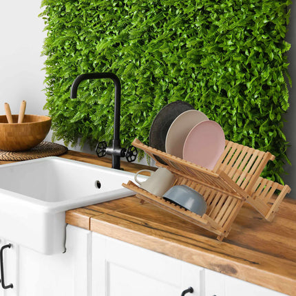 Collapsible bamboo drain pipe