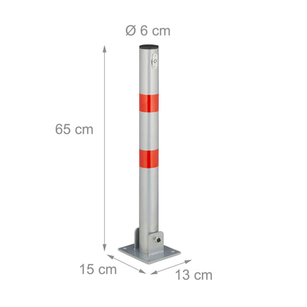 Collapsible barrier post