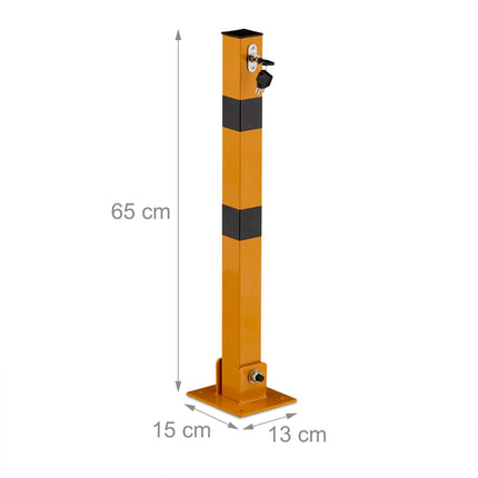 Collapsible barrier post