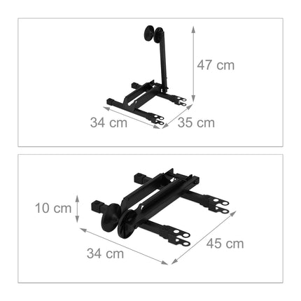 Collapsible bike rack