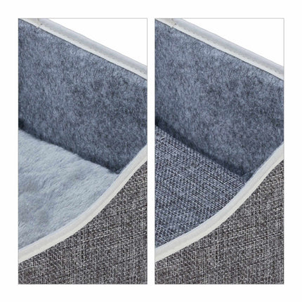 Collapsible cat pit in grey