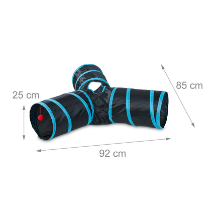 Collapsible cat tunnel 3 ways