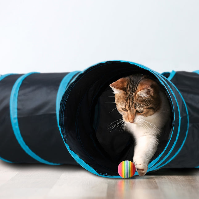 Collapsible cat tunnel 3 ways