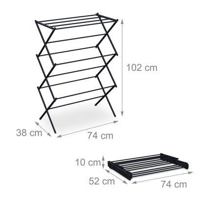 Collapsible clothes hanger with 50 clips