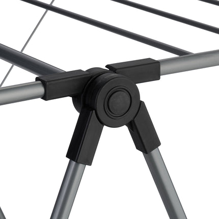 Collapsible clothes horse with wings