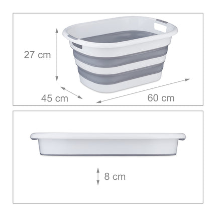 Collapsible laundry basket 35 litres