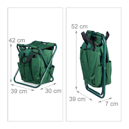 Collapsible pallet for garden tools